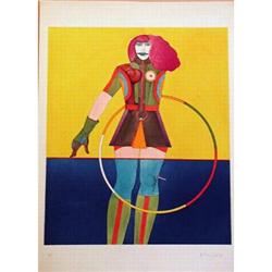 Richard Lindner, ?Girl With Hoop' Stone Litho #865995
