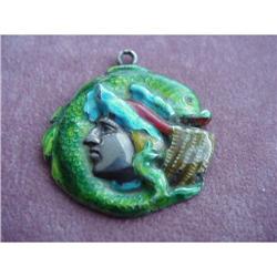 MOST UNIQUE ARTS & CRAFTS ENAMEL PENDANT #866123