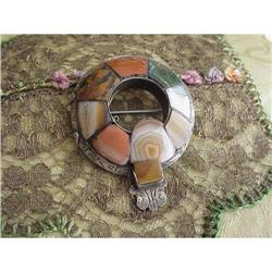 SUPERB Victorian Scottish Agate Brooch #866129