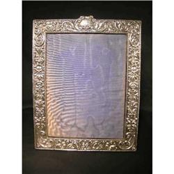 ANTIQUE ENGLISH STERLING SILVER LARGE FRAME #866137