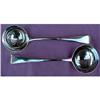 Image 1 : PAIR GEORGE III 1792 ST SILVER SAUCE LADLES #866166