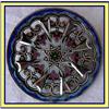 Image 1 : 4 ENAMEL & FILIGREE ON CUT STEEL BUTTONS 19C #866202