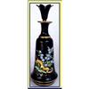Image 1 : AHNE ENAMEL BLACK GLASS COLOGNE BOTTLE MOSER #866205