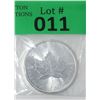 Image 1 : 1 Oz .9999 Fine Silver 2017 Canada Maple Leaf Coin