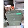 Image 1 : 2 Military Surplus Ammo Cases - 6" x 7" x 12"