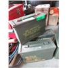 Image 1 : 3 Military Surplus Ammo Boxes - 4" x 11" x 7"