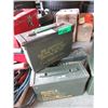 Image 1 : 3 Military Surplus Ammo Boxes - 4" x 11" x 7"