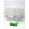 Image 1 : 5 Edinburgh Crystal "Thistle" 7.5" Wine Glasses