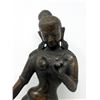 Image 2 : Vintage Cast Bronze Statue of Buddha Goddess
