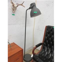 6 Foot Tall Dark Grey Industrial Floor Lamp