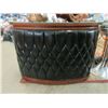 Image 2 : Solid Mahogany Kidney Shaped Bar Cabinet