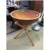 Image 1 : Large Wood Salad Bowl on Stand