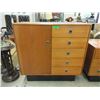 Image 1 : Teak Cabinet with 5 Drawers & 1 Door