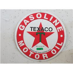 24" Embossed Metal Texaco Sign