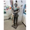 Image 1 : 64" Tall Metal Statue of Medieval Knight