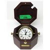 Image 1 : Bulova Clock in Wood Case