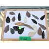Image 1 : 19 Carved Stone Arrow Heads