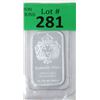 Image 1 : 1 Oz Scottsdale Lion .999 Silver Bar