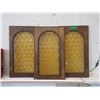 Image 1 : 3 Vintage Cupboard Doors with Glass Inserts