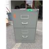 Image 1 : 2 Drawer Metal File Cabinet with Key