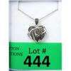 Image 1 : New Black Diamond "Mom" Locket on 18" Chain