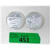 Image 1 : 2 Silver Plated Solomon Islands Replica Coins