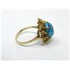 Image 2 : 1950s 10KT Gold Natural Turquoise Ring