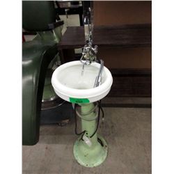 Vintage Dentist Spit Bowl - 34" tall