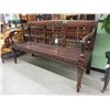 Image 1 : Carved Wood Bench - 20" deep x 58" wide