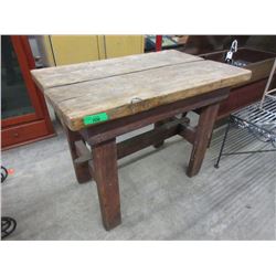 Rustic Wood Table - 24" x 36" x 29" tall