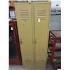 Image 1 : Vintage 2 Bank Metal Locker - 18" x 30" x 76" tall