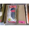 Image 1 : Case of 12 New 7 Piece Ball Point Hex Keys