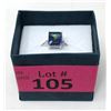 Image 2 : 3.1 CT Emerald Cut Mystic Topaz & Diamond Ring