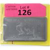 Image 1 : 1 Oz. USA Mint .999 Fine Titanium Buffalo Bar