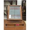 Image 1 : Antique Table Top Tilt Mirror with Drawer