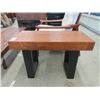 Image 1 : Wood Topped Coffee Table - 14" x 30" x 20" tall