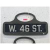 Image 1 : W. 46th St. Sign - Movie Prop