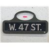 Image 1 : W. 47th St. Sign - Movie Prop