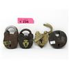 Image 1 : 4 Large Vintage Pad Locks - No keys