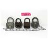 Image 1 : 4 Vintage Pad Locks - No keys