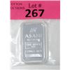 Image 1 : 1 Oz Asahi Refining .999 Silver Bar