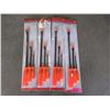 Image 1 : 4 New 3 Piece Crow Bar Sets - Longest is 18"