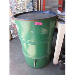 45 Gallon Metal Drum with Spiggot