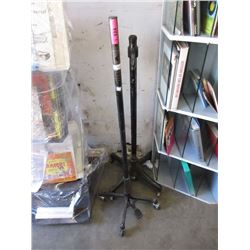 2 Rolling Metal Stands - Tallest is 48 