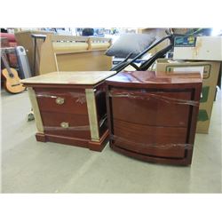 Two 2 Drawer Night Stands