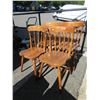 Image 1 : 4 Wood Dining Chairs