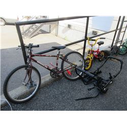 2 Children's Bikes & 1 Auto Bike Rack
