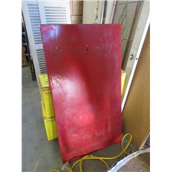 Red Metal Rolling Platform Dolly - 28" x 49"