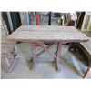 Image 1 : Rustic Wood Table - 29" x 48" x 29" tall