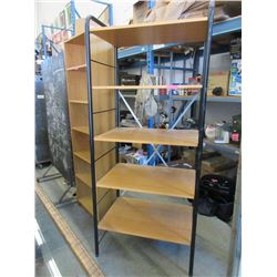 Deep IKEA Wood and Metal Adjustable Shelf